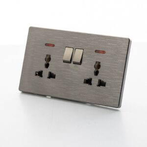 M1 Twin Socket – Grey