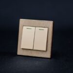 C6 2 Gang Switch – Gold